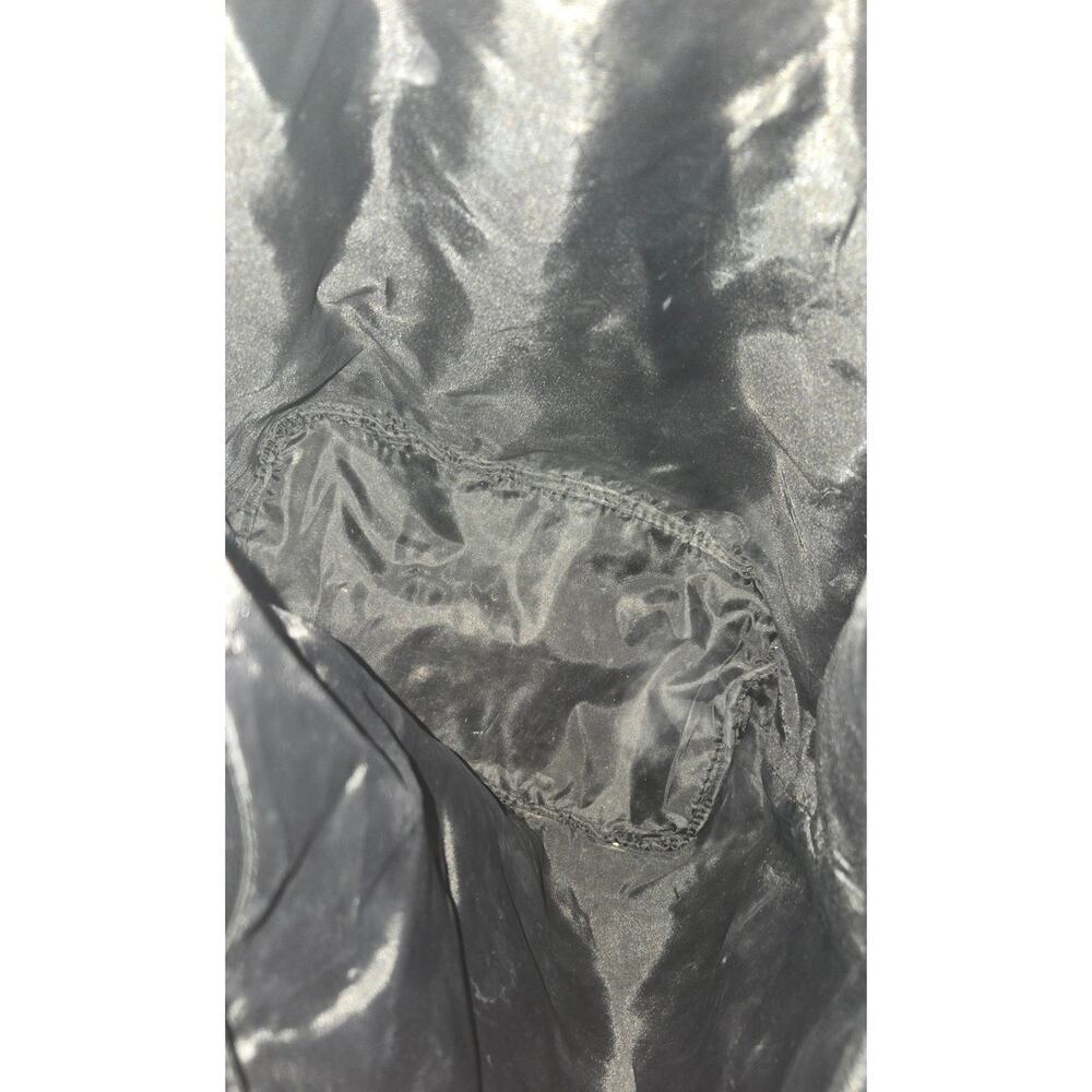 Victoria's Secret Black Ladies Drawstring Faux Leather Backpack - Picture 8 of 8